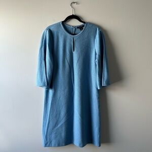 St. John blue textured dress